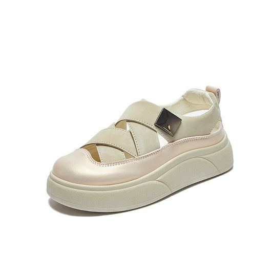 Zapatillas deportivas de piel transpirables que mejoran la altura