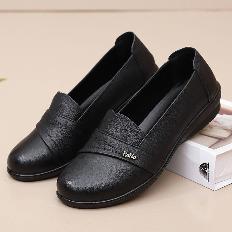 Zapatos de suela blanda de cuero genuino (¡Tres veces la compensación si son falsos!)