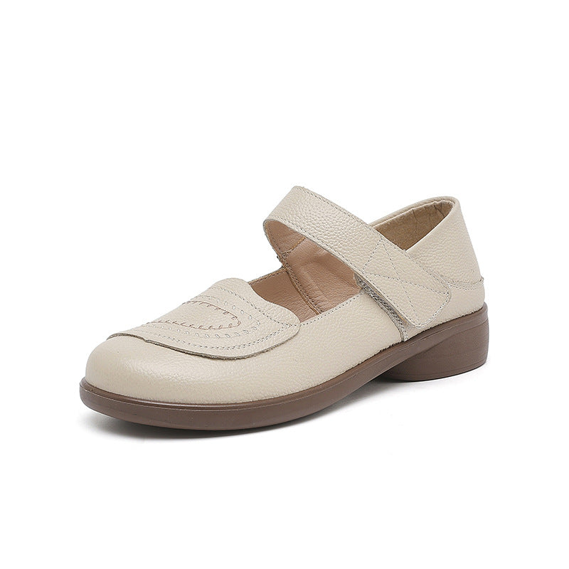 Zapatos de cuero de primera capa para todo el año