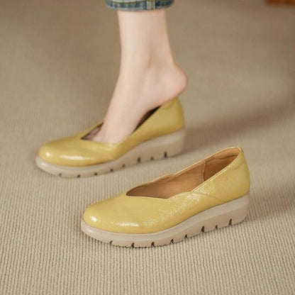 Zapatos de piel – tacón medio, 4 estaciones