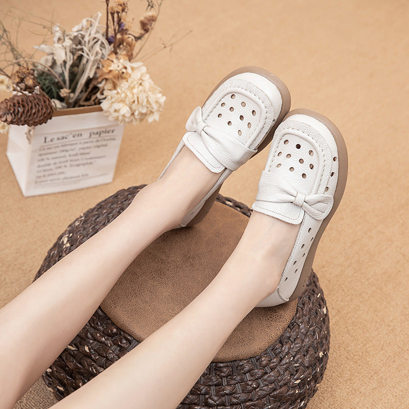 Zapatos de piel premium – corte bajo， súper suaves, 4 estaciones