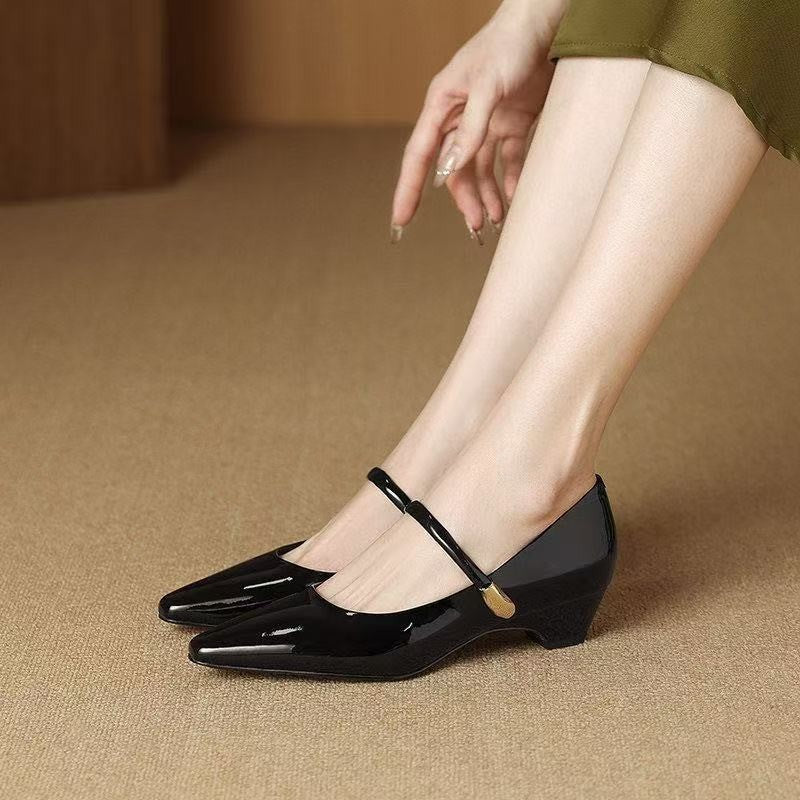Zapatos de tacón para mujer con cierre de flecha