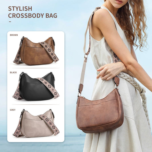 Bolso lunar retro de color sólido