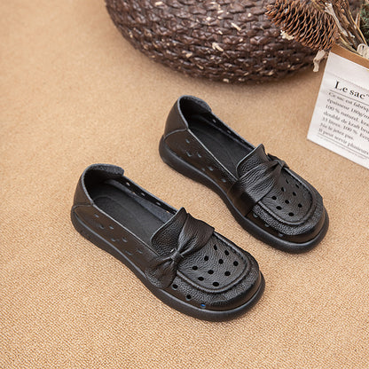 Zapatos de piel premium – corte bajo， súper suaves, 4 estaciones