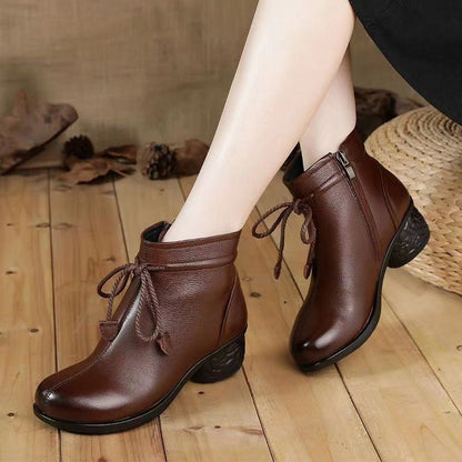 Botas de plataforma con flecos