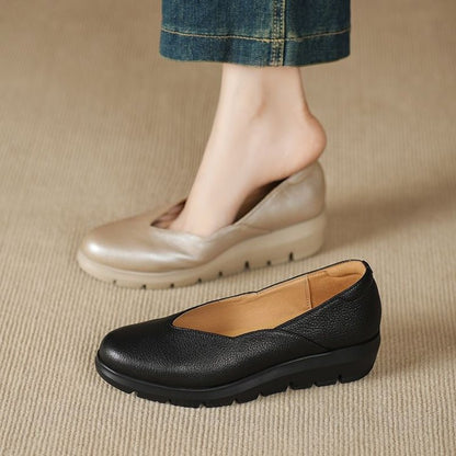 Zapatos de piel – tacón medio, 4 estaciones