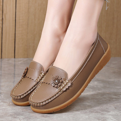 Zapatos casuales mocasines con flores