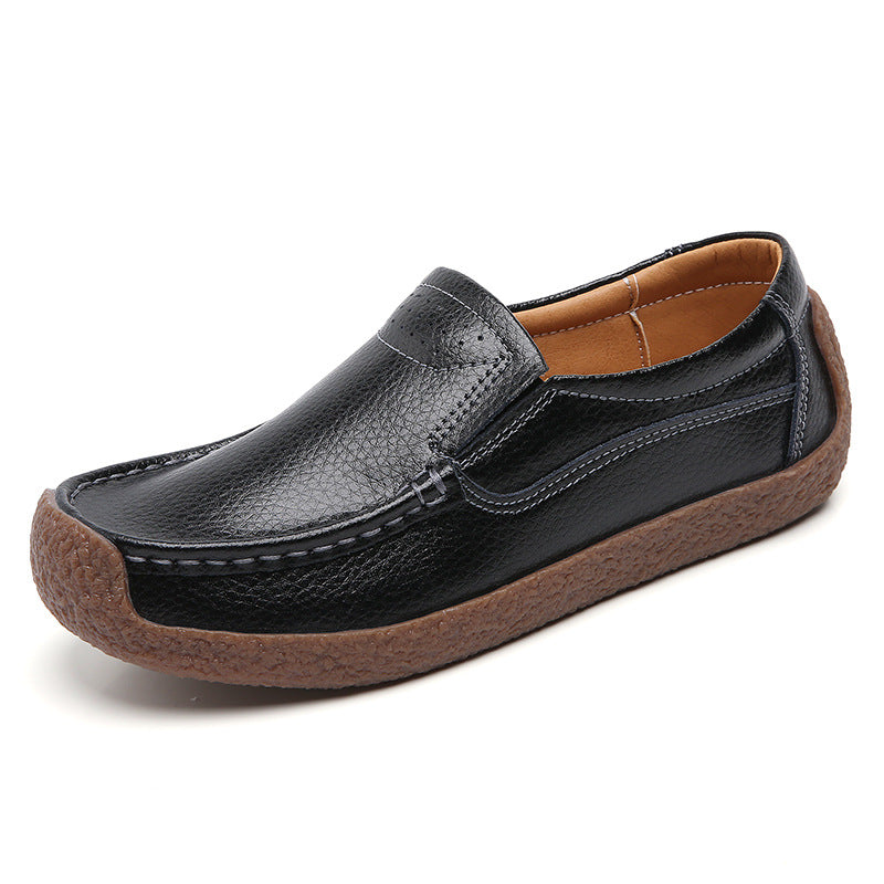 Zapatos planos de piel suave