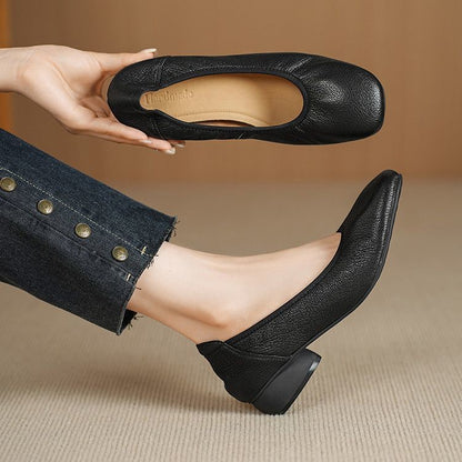 Zapatos casuales de punta redonda, suela plana y corte bajo