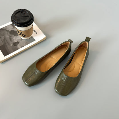 Zapatos de piel suave de corte bajo –Tallas completas