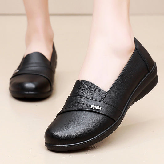 Zapatos de suela blanda de cuero genuino (¡Tres veces la compensación si son falsos!)