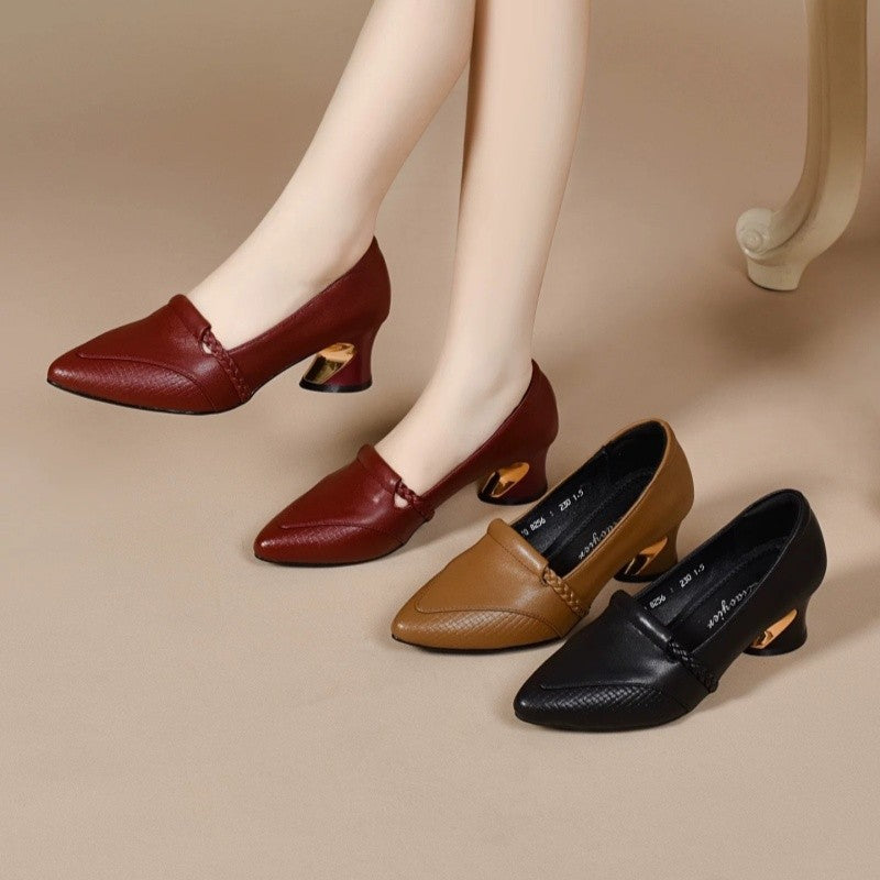 Zapatos de Tacón Bajo Elegantes para Mujer