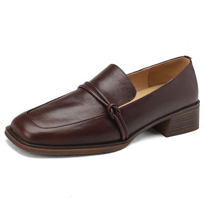 Mocasines ligeros de punta cuadrada