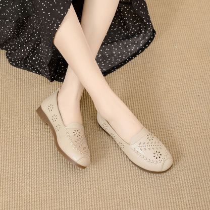 Zapatos casuales de piel genuina ligeros