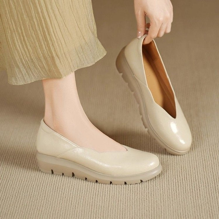 Zapatos de piel – tacón medio, 4 estaciones