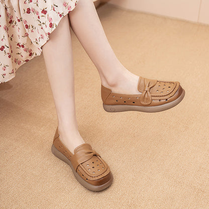 Zapatos de piel premium – corte bajo， súper suaves, 4 estaciones