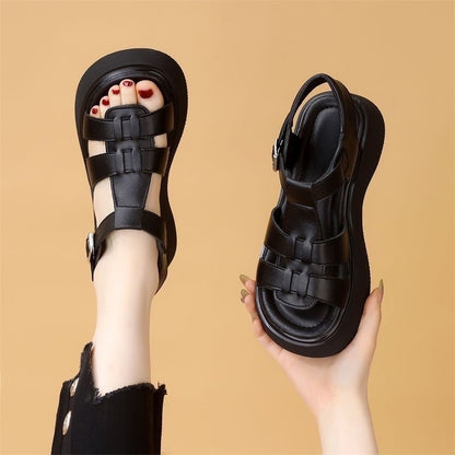 Sandalias casuales cómodas y modernas – de piel genuina