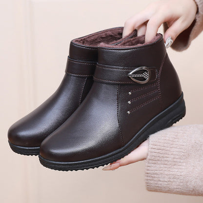 Botas de piel auténtica con forro polar