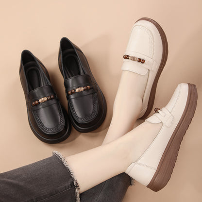 Mocasines de piel suave tipo slip-on