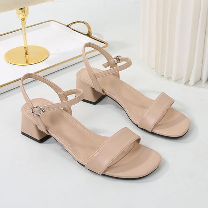 Sandalias de una tira de diseño sencillo