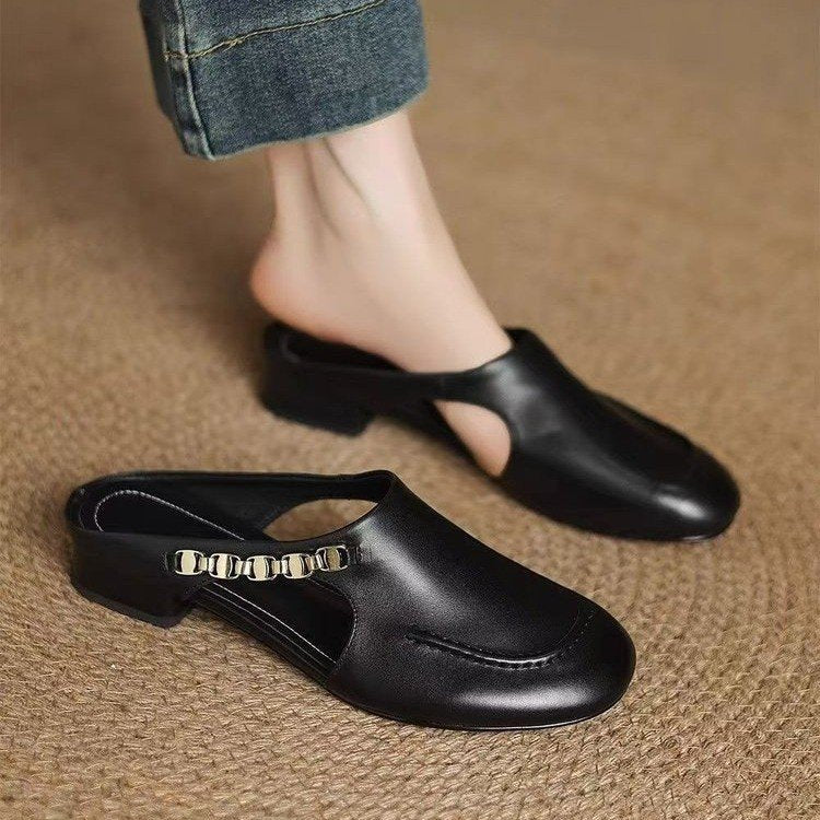 Zapatos punta redonda – piel suave