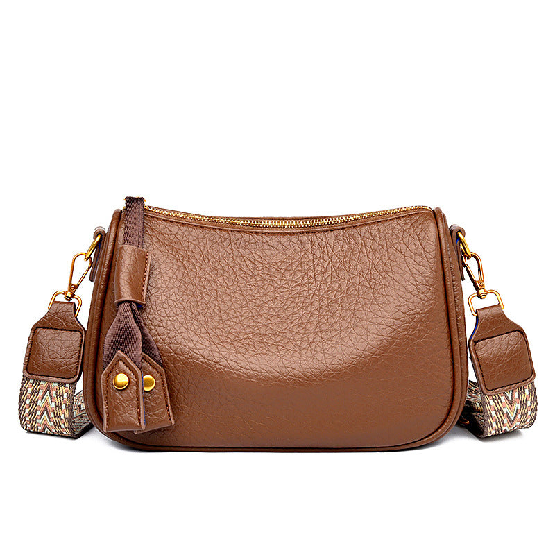 Bolso canguro de piel suave – toque retro y elegante