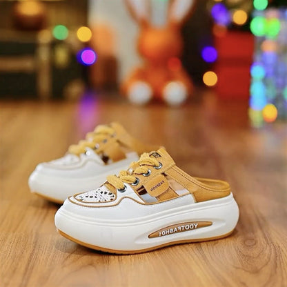 Pantuflas cerradas de suela gruesa