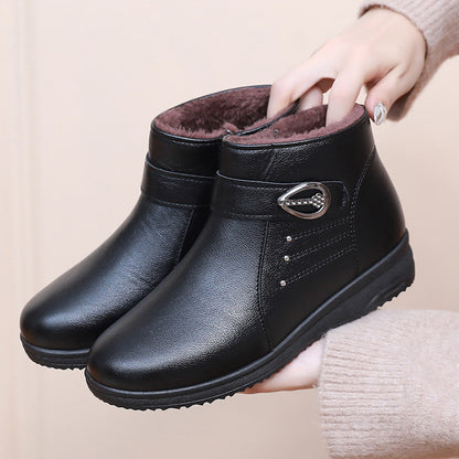 Botas de piel auténtica con forro polar