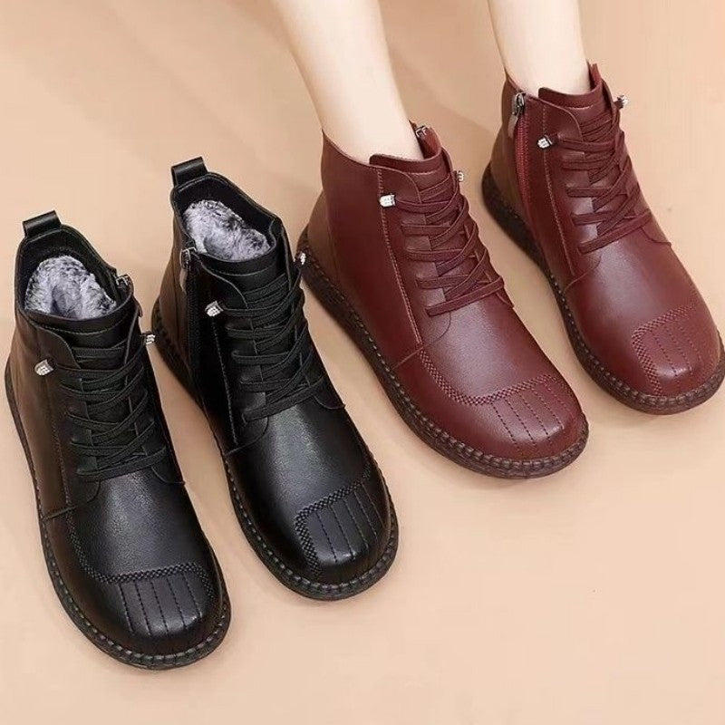 Botas cálidas de moda para mamá.💖