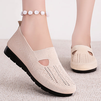 Sandalias tejidas con malla transpirable de verano
