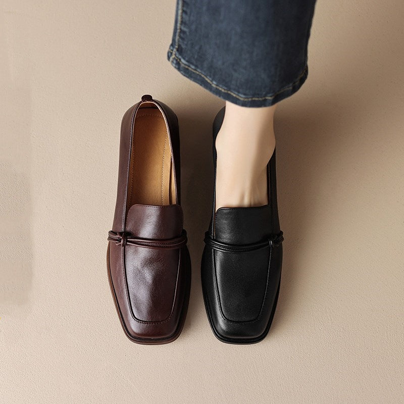 Mocasines ligeros de punta cuadrada