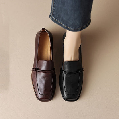 Mocasines ligeros de punta cuadrada