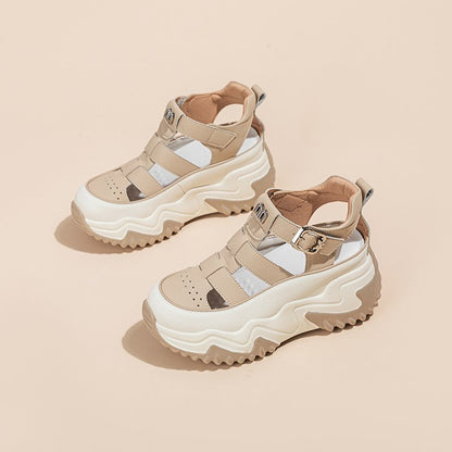 Sandalias deportivas de plataforma con tacón alto