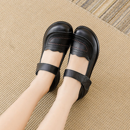 Zapatos de cuero de primera capa para todo el año