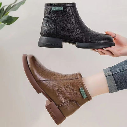 Botas de cuero para mujeres (marca verde)