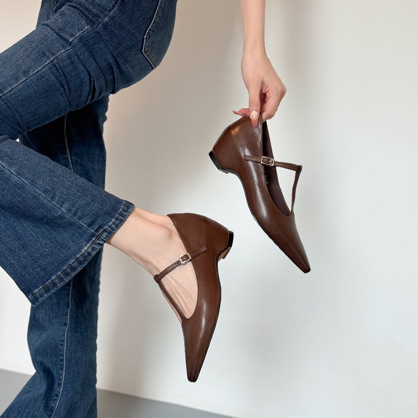 Zapatos de piel – elevación interna 5 cm