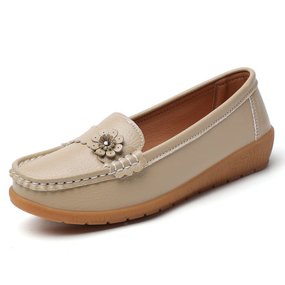 Zapatos casuales mocasines con flores