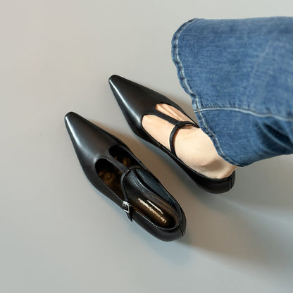 Zapatos de piel – elevación interna 5 cm