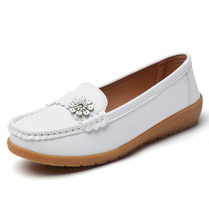 Zapatos casuales mocasines con flores