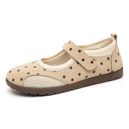Zapatos casuales con estampado de lunares- suela suave y antideslizante