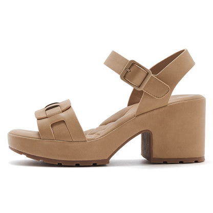 Sandalias de plataforma con velcro
