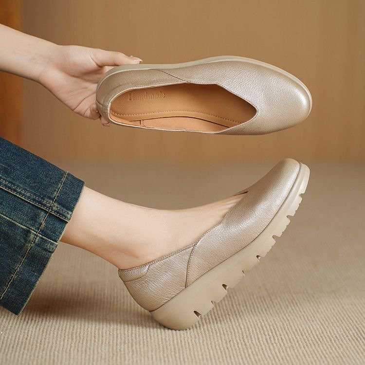 Zapatos de piel – tacón medio, 4 estaciones
