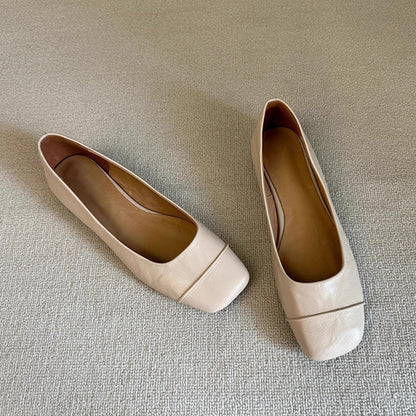 Zapatos casuales de piel sencillos y versátiles