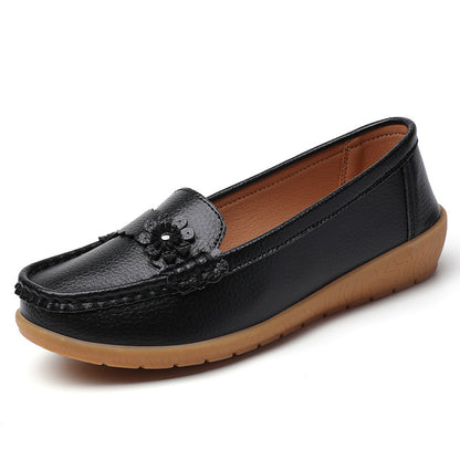 Zapatos casuales mocasines con flores