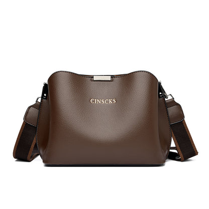 Bolso de piel de lujo de gran capacidad