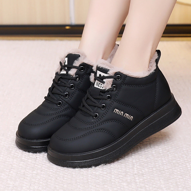 Botas altas de algodón con forro polar antideslizante