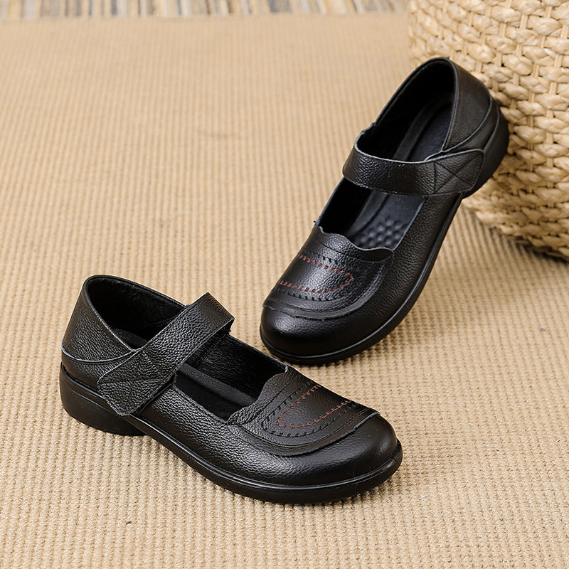 Zapatos de cuero de primera capa para todo el año