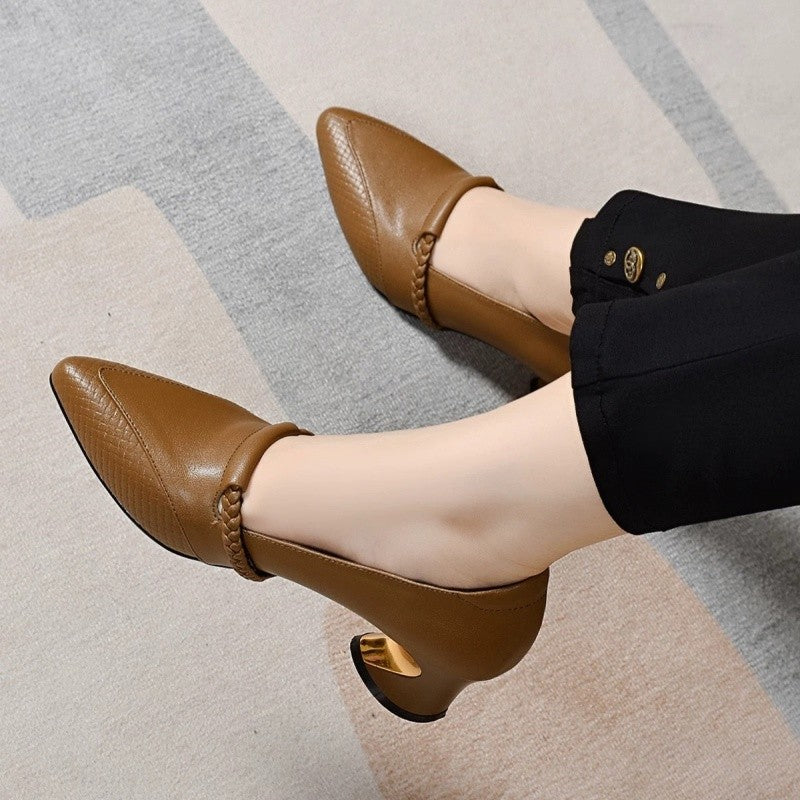 Zapatos de Tacón Bajo Elegantes para Mujer