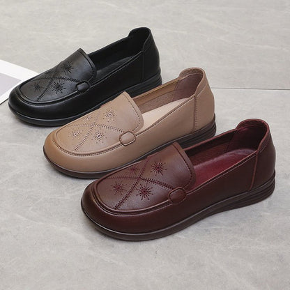 Zapatos de piel con tendón de vacuno