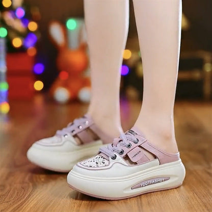 Pantuflas cerradas de suela gruesa